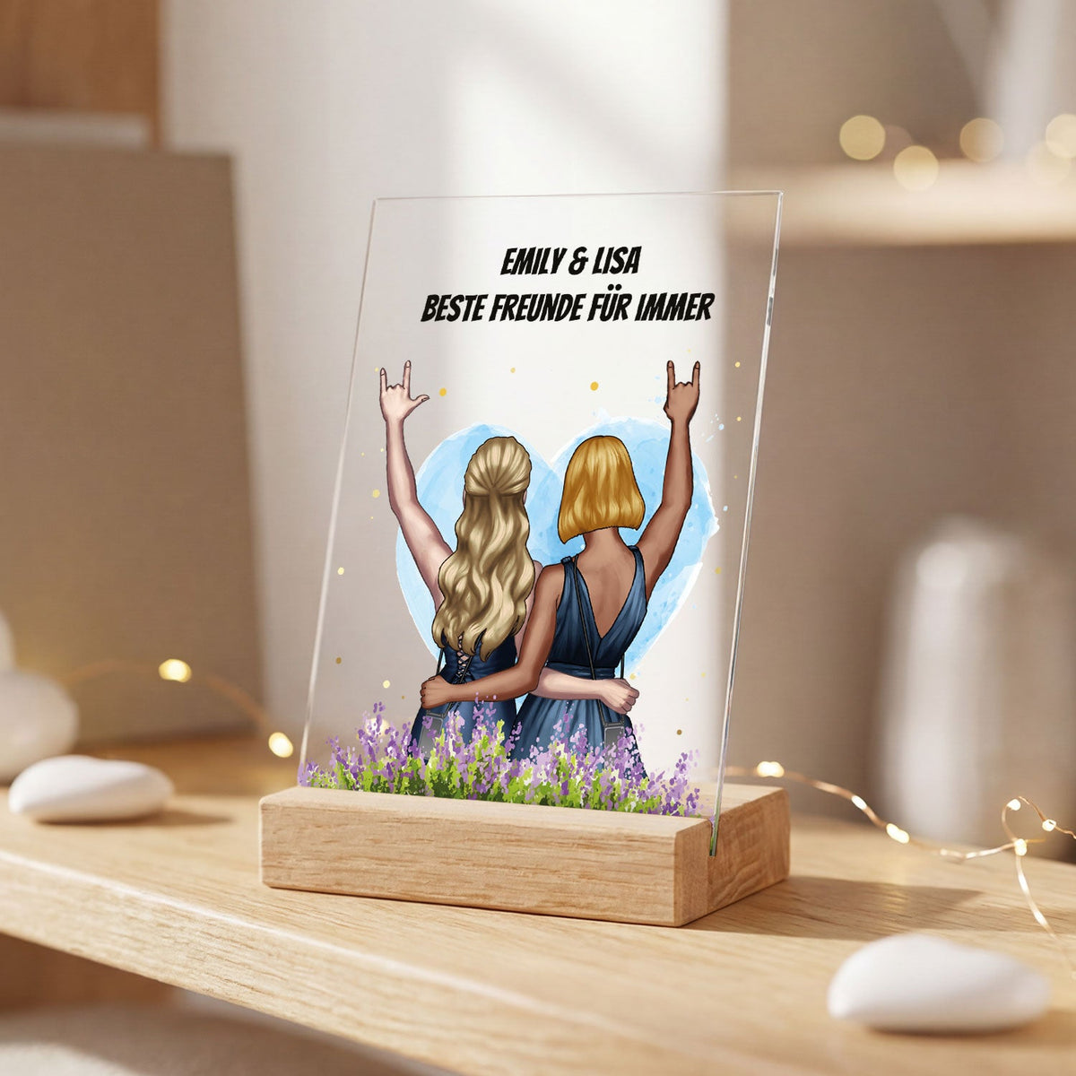 Acrylglas mit Konfiguration - Beste Freundin