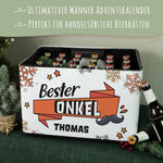 DIY Bierkasten Banderole mit 24 Deckelaufklebern - Bester Onkel