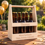 Bierträger aus Holz für 6 Flaschen