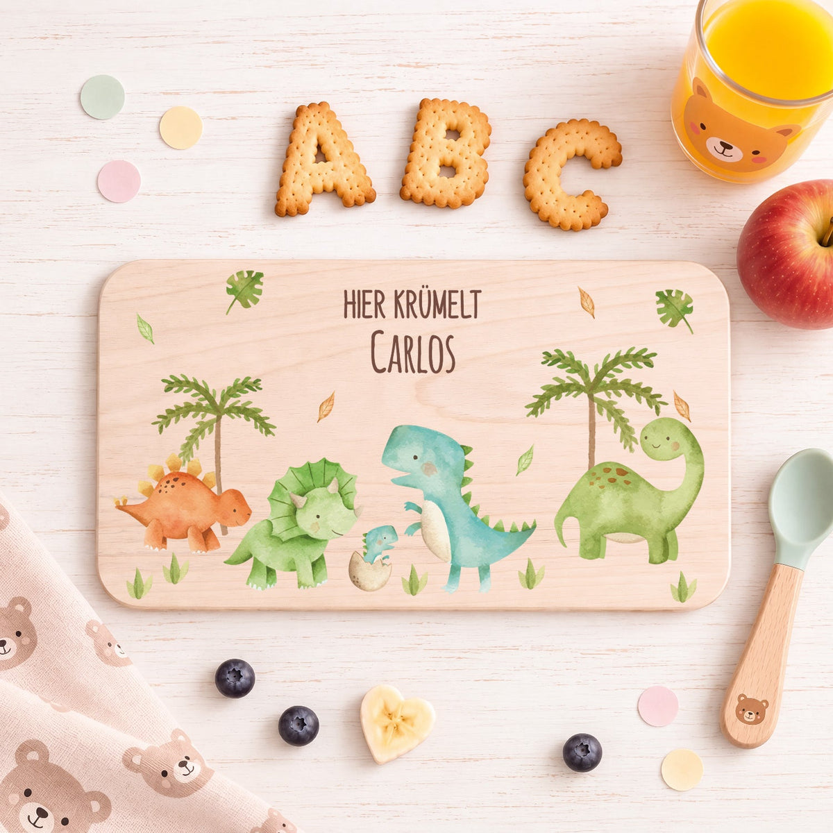 Frühstücksbrettchen mit Druckmotiv & Namen