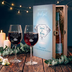 Stölzle Lausitz Weingläser im "Diamantene Hochzeit - 60 Jahre" Design als Set