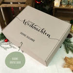 Personalisierte DIY Geschenkbox - Frohe Weihnachten mit Wunschtext