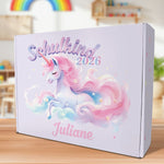 Personalisierte Geschenkbox - Schulkind Magisches Einhorn - Einschulung
