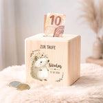 Spardose aus Holz - Tiere