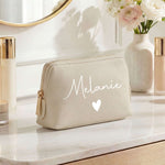 Personalisierte Leder Kosmetiktasche mit Name für Kosmetik & MakeUp Namma Markt