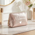 Personalisierte Leder Kosmetiktasche mit Name für Kosmetik & MakeUp Namma Markt