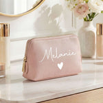 Personalisierte Leder Kosmetiktasche mit Name für Kosmetik & MakeUp Namma Markt