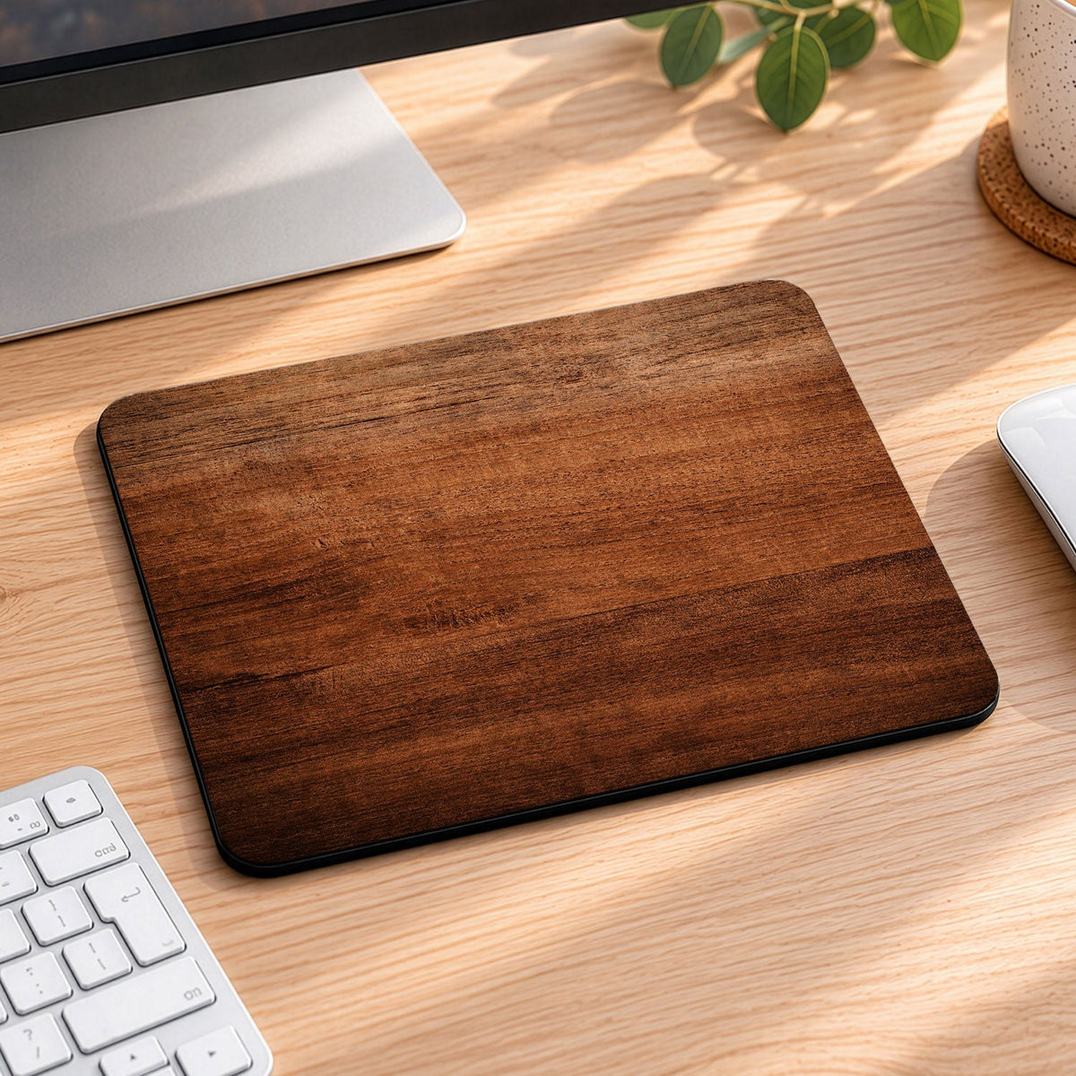 Bedrucktes Mousepad im Holz Design