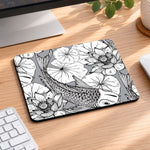 Bedrucktes Mousepad im Koi Design