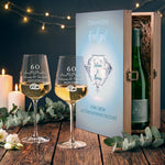 Stölzle Lausitz Weingläser im "Diamantene Hochzeit - 60 Jahre" Design als Set