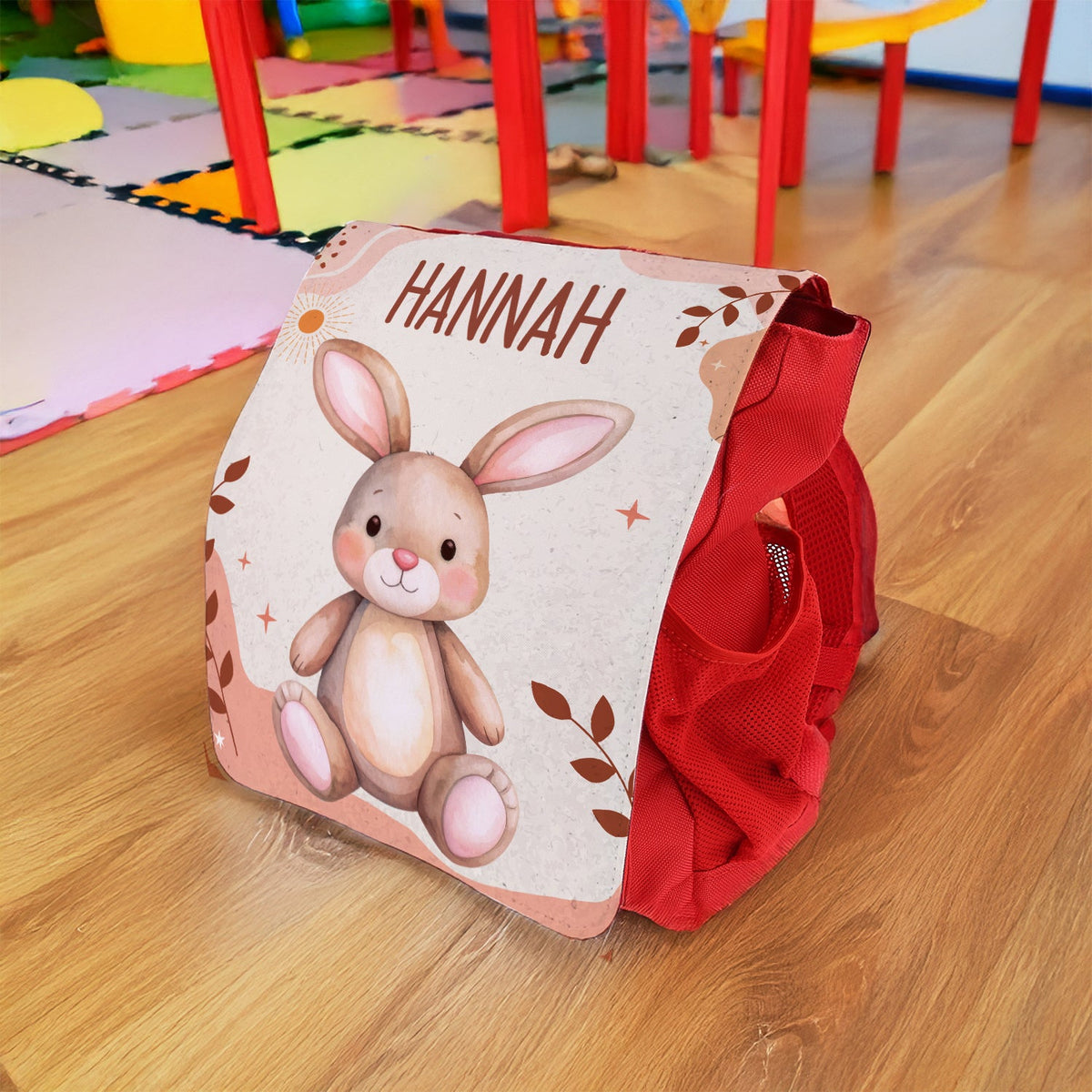 Bedruckter Rucksack für Kinder - Waldtiere mit Name