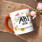 Bedruckte Tasse mit Spruch - Abi - Personalisiert mit Namen