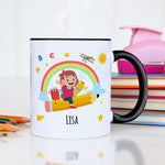 Bedruckte Tasse mit Motiv Einschulung