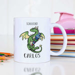 Bedruckte Tasse mit Motiv - Einschulung Drache
