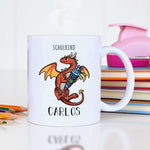 Bedruckte Tasse mit Motiv - Einschulung Drache