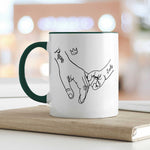 Bedruckte Tasse - Hände halten Papa Opa - Geschenk zum Vatertag