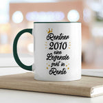 Bedruckte Tasse mit Spruch Rentner/Rentnerin