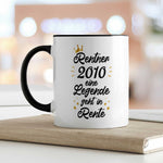 Bedruckte Tasse mit Spruch Rentner/Rentnerin