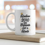 Bedruckte Tasse mit Spruch Rentner/Rentnerin