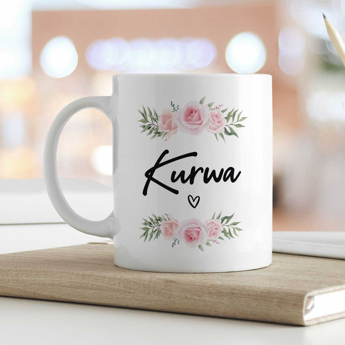 Bedruckte Tasse Kurwa