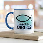 Bedruckte Tasse - zur Konfirmation mit Name & Datum
