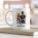 Bedruckte Tasse mit Konfiguration - Pärchen Motiv