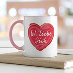 Bedruckte Tasse mit Spruch - Ich liebe dich