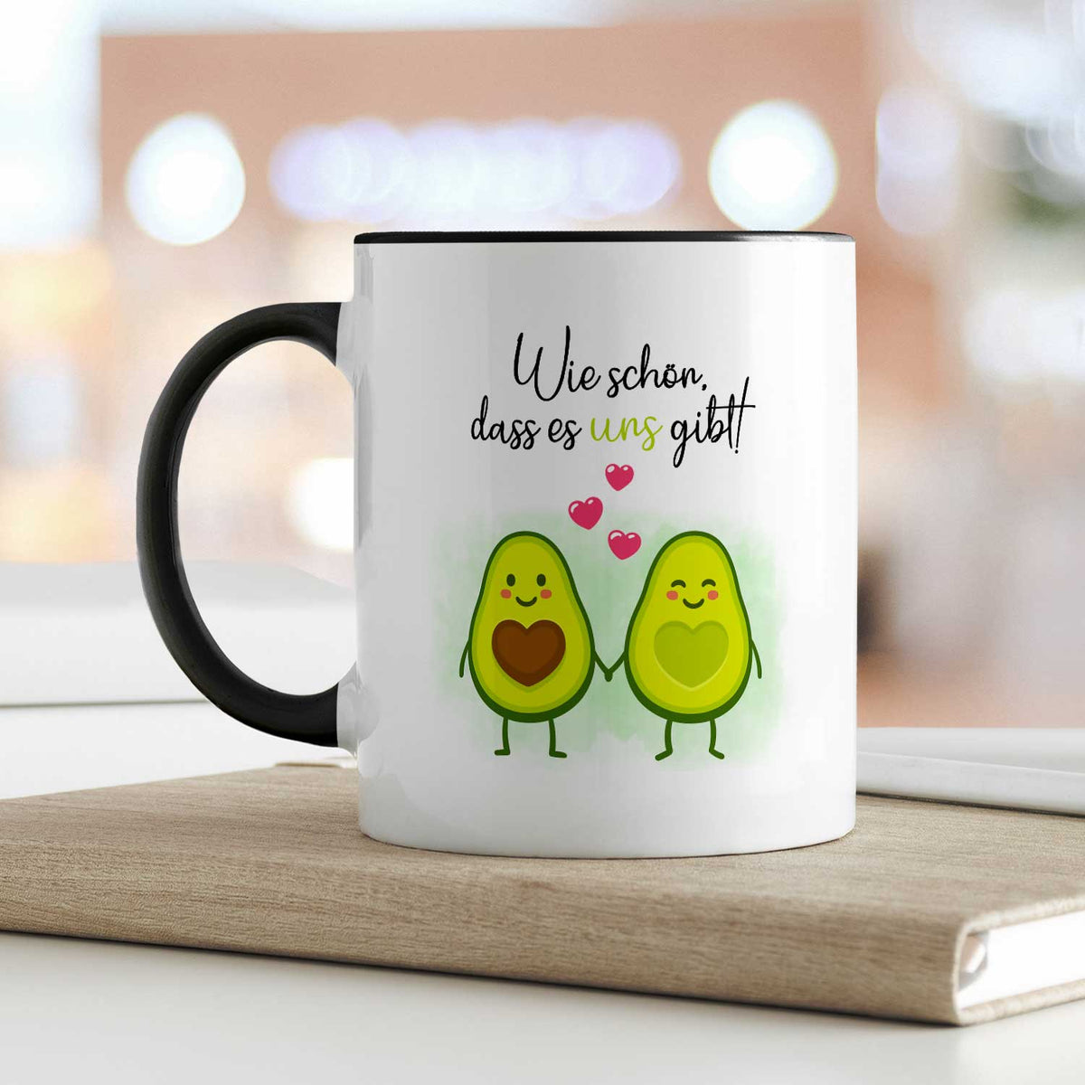 Bedruckte Tasse mit Spruch - Avocado Love