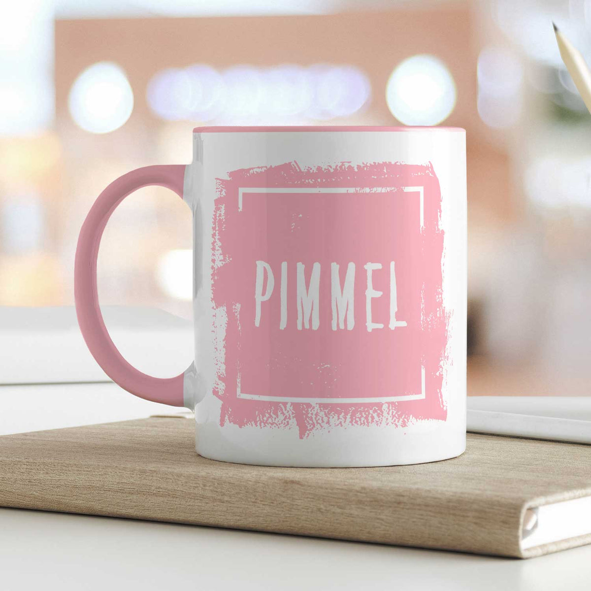 Bedruckte Tasse mit Spruch - "Pimmel"