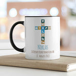 Bedruckte Tasse mit Motiv - Zur Konfirmation V2 mit Name & Datum