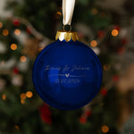 Gravierte Weihnachtskugel - Wedding Love