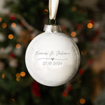 Gravierte Weihnachtskugel - Wedding Love