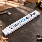 Zollstock 2 Meter - Bester Papa, Opa oder Onkel der Welt