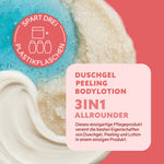 Puremetics | 3in1 Dusch-Fluff „Kirschblüte & Mandelmilch“ – Duschgel, Peeling & Pflege (250 g)