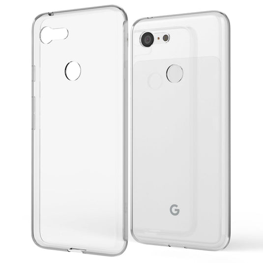 NALIA Transparente Silikonhülle für Google Pixel 3 – Anti-Gelb & Rutschfest – GLAZE (Handyhülle Kristallklar, Schlank & Stoßfest) – Marke aus Berlin
