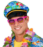 80er Jahre Brille mit Revo Gläsern | Neon Pink
