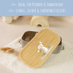 Brotdose mit Deckel für Kinder mit UV-Druck im "Hase" Design