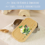 Brotdose mit Deckel für Kinder mit UV-Druck im "T-Rex" Design
