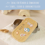 Brotdose mit Deckel für Kinder mit UV-Druck im "Weltraum" Design