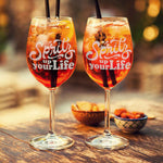 Stölzle Lausitz Weinglas mit Gravur - "Spritz up your Life"
