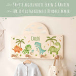 Personalisierte Garderobe fürs Kinderzimmer - Dino