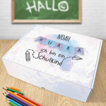Personalisierte Geschenkbox - Hurra ich bin ein Schulkind - Einschulung