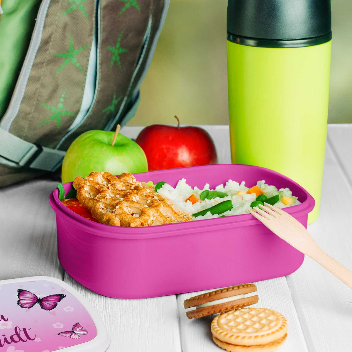 Bedruckte Lunchbox für Kinder - Schmetterling