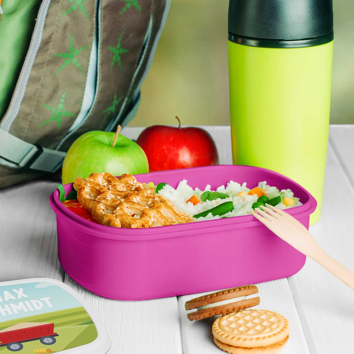 Bedruckte Lunchbox für Kinder - Traktor
