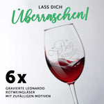 Stölzle Lausitz Weinglas Mystery Box - 6 zufällig gravierte Gläser