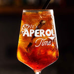 Stölzle Lausitz Weinglas mit Gravur "It's Aperol Time" Design