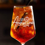 Stölzle Lausitz Weinglas mit Gravur - "Leben auf der Aperolspur"