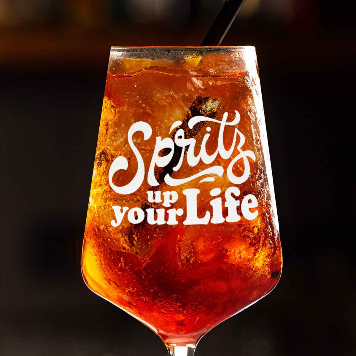 Stölzle Lausitz Weinglas mit Gravur - "Spritz up your Life"