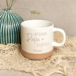 Gravierte Steingut Tasse - Happy Birthday Papa