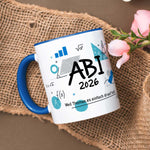 Bedruckte Tasse mit Spruch - Abi - Personalisiert mit Namen